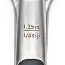 OXO Stainless Steel Measuring Spoon Set, Silver, 4-Piece & Culinary Fresh Lemon Zester & Cheese Grater with Razor Sharp Stainless Steel Blade & OXO SoftWorks Stainless Steel Kitchen Shears, 1 Count, Red