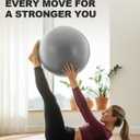 Trideer Exercise Ball Yoga Ball,Office Seating & Balance Ball Chair, Stability Ball for Pilates, Physical Therapy,Core Training & Balance Improvement & Stretching, L(23-26ines/58-65cm)