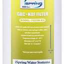 iSpring FG25B-KS High Capacity Heavy Metal Reducing GAC and KDF Whole House Water Filter Replacement Cartridge, 4.5 x 20
