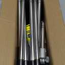 13FT Gutter Cleaning Tools From the Ground, No Ladder Needed - Adjustable Gutter Cleaner Pole with Replaceable Brush & Shovel for Roof Rain Gutters Cleans Leaves and Debris with Grip Tapes