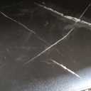 SpaceAid Washer Dryer Countertop, Laundry Wood Shelf Topper with Edge, 54" Width x 27.5" Depth Cover Guard Organizer for Washer and Dryer Laundry Hamper Counter Storage Organization (Black Marble) (Large)