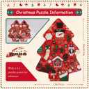 MISITU Christmas Jigsaw Puzzles for Adults 451 Pieces Christmas Tree Jigsaw Puzzle Santa Claus Puzzles Nutcracker Snowman Difficult Challenging Puzzles for Teen Winter Holiday Puzzle 13 x 18 inch
