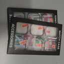 2 x 6 Pack Case Tempered Glass Screen Protector for Apple Watch Cover Series 10 9 8 7 6 5 4 3 2 1 SE Ultra 38mm 40mm 41mm 42mm 44mm 45mm 46mm 49mm, Thin Scratch Resistant Full Protective Hard PC Bumper (Pink/Rose Gold/Starlight/Silver/White/Clear)