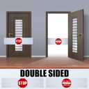 Weysat 50 x 12 Inch Door Guard Stop Banner Stop Sign Strip Do Not Enter Sign Wandering Prevention Aid for Dementia Patients