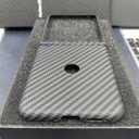Ultra Slim Case for Motorola Razr Ultra 2025, Made of Real Aramid Fiber, Soft Touch, Tough Durable Carbon Bumper Black