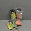 Pandaloo Smoothie Cups for Kids - Stainless Steel Toddler Tumbler with Straw, Sippy Cup for Smoothies - BPA-Free, Toddler Snack Cups, 10 oz (Pack of 4, Creamy Mushroom/Sage/Lime/Peach)