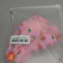 Small Dog Striped Recovery Suit, Puppy After Surgery Onesie for Female Male, Pet 4-Legged Pajamas Bodysuit, Surgery Abdominal Wound Bandages Clothes Pant for Shedding Skin Disease (Strawberries)