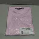Amazon Essentials Women's Brushed Tech Stretch Long-Sleeve Crewneck Shirt (Available in Plus Size) (Pink, M)