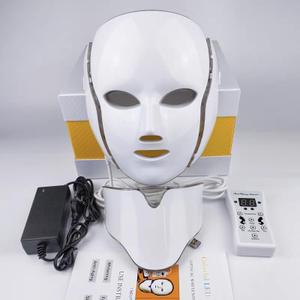 GlintSkin Red Light Therapy for Face, LED Facial Light Therapy Mask, 7 Led Light Therapy Facial Skin Care Mask at Home