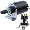Starter Motor & Solenoid Relay for Kawasaki Engine for John Deere X300 X300R X320 X324 X360, MIA11564 MIU11006
