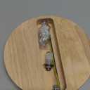 Arturesthome 7" Wood Ceiling Canopy Light Kit Rewind Single Hole with Hardware, Ceiling Plate for Pendant Lighting Chandelier, Screw Fixing on Both Sides (7.08 Inch)