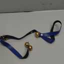 Leather Dog Doorbells for Door Knob, Adjustable Brass Potty Training Bells for Puppy to Go Outside, Easy Dog Door Bell for Potty Training