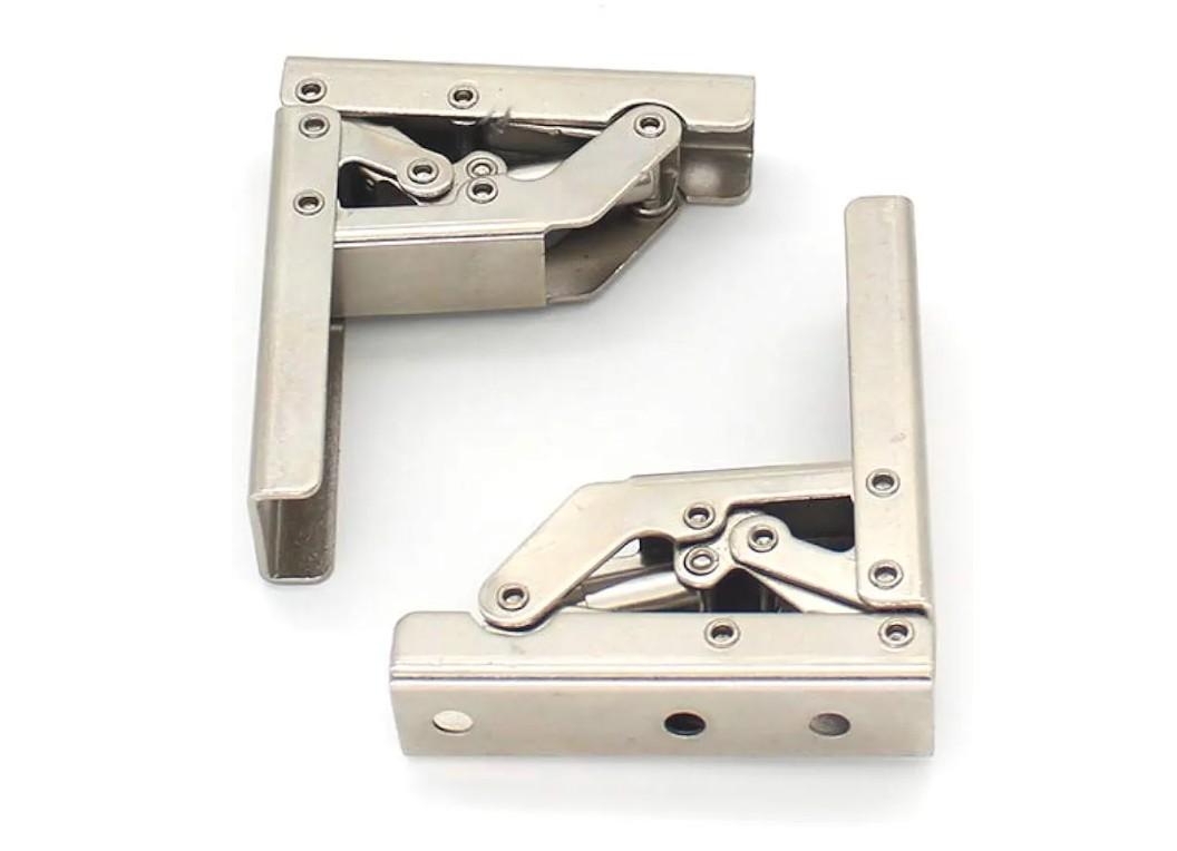 90 Degree Folding Door/Shelf Hinge Hidden Bracket Table Holder Furniture Parts(2pc)
