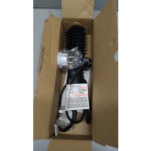 Dual Voltage(100~250V) Mini Hair Dryer Brush with European Plug Adapter for International Travel, Europe Travel Essentials for Women (Black)