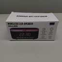 GILLIER Wireless Charging Alarm Clock Radio for Bedrooms  15W Fast Wireless Charger Station for iPhone/Samsung, Bluetooth Stereo Speaker with FM Radio, Dimmable Display, USB Port, Sleep Timer, Black