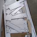 48" Dog Crate Furniture with Storage, Heavy Duty Dog Kennel Indoor with Divider for Small, Medium and Large Dogs, Large Dog Cage with Sliding Barn Door, Decorate House as TV Stand, End Table (47.6"L x 22.8"W x 35.5"H, White)