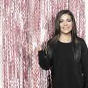 3 x KEEUH Pink Fringe Backdrop for Party Decorations (Pure Pink)