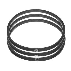 Uxcell 4pcs A25 or 4L270 Classic Wrapped Rubber V-Belt, 25"(630mm) Inside Circumference, A Profile V Belt