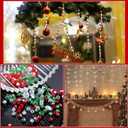 Ferreve 1290 Pcs Christmas Beads Assorted Crystal Rondelle Light Beads for Jewelry Making AB Beads Faceted Glass Beads with Bead Assortments for DIY Necklace Bracelet Earring Crafts(Retro Color)