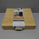 Core Bamboo Coffee Capsule Storage - Coffee Pods and Tea Holder Tray - Space-Saving Under Coffee Maker Coffee Machine Pod Organizer - Coffee Pod Drawer with Separators