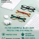 Hubeye 3 Packs Reading Glasses for Women Blue Light Blocking Reader, Anti UV Readers for Women Computer Eyeglasses（Black+Brown+Green，+3.5）