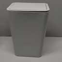 TIPGO Bathroom Trash Can with Lid, 10 Liter/ 2.6 Gallon Slim Garbage Can, Small Trash Bin Waste Basket with Pop-Up Lid for Kitchen, Bedroom, Living Room, Office (Grey)