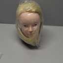 Mannequin Head Manikin Hair Hairdresser Training Head Cosmetology Doll Head (Table Clamp Stand Included) (28" Synthetic Hair, Strawberry Blonde)