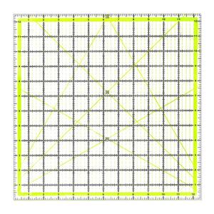 UOOU Quilting Ruler(12.5"X12.5"), Square Quilting Rulers Fabric Cutting Ruler Acrylic Quilters Rulers Clear Mark for Easy Precision Cutting and Crafts Quilting and Sewing