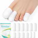 Silicone Toe Protectors,6 Pairs Soft Gel Toe Protectors for Men & Women-Toe Caps for Foot Pain Relief-Toe Sleeves for Ingrown Toenails, Corns, Calluses, Blisters(White+2L+3M+1S)