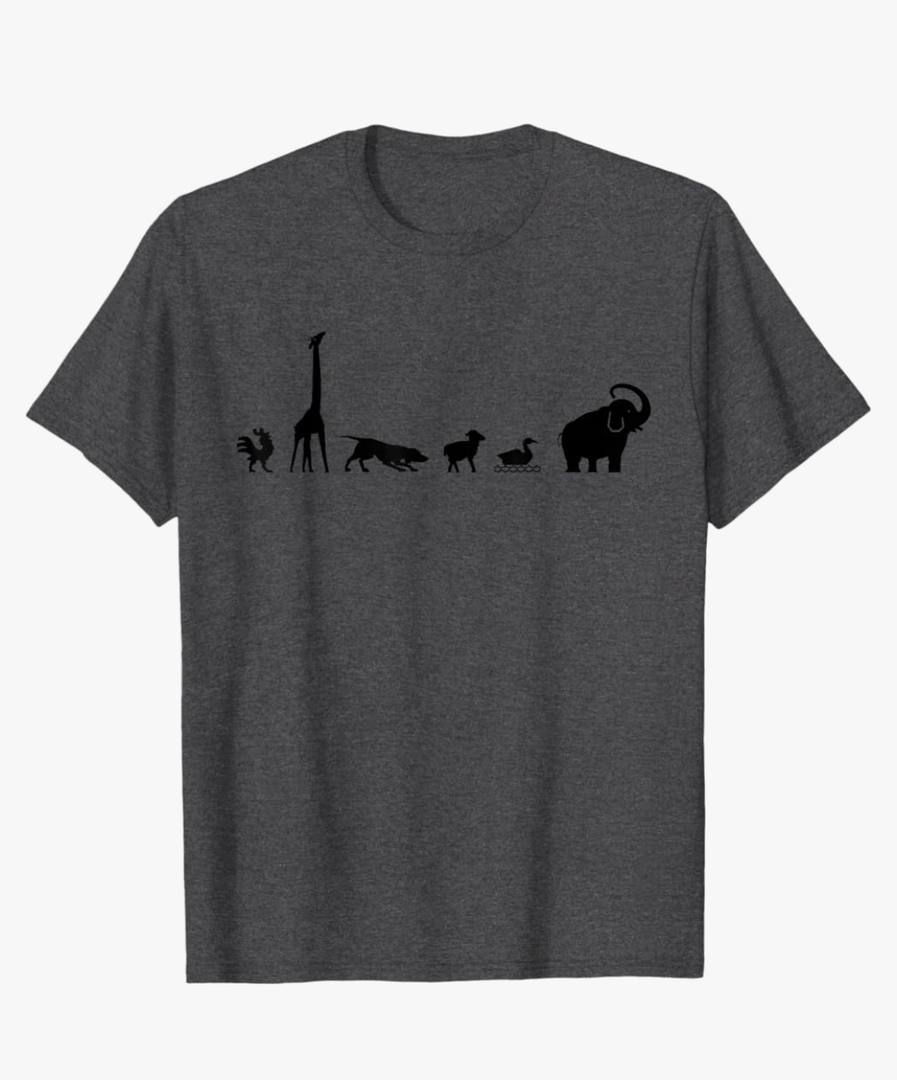 Animals Graphic T-Shirt Animal Lover Zoo Tee - Adult & Youth T-Shirt XS