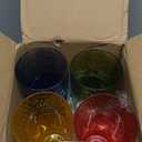 22oz Colorful Acrylic Glasses Drinkware (Set of 8), Honeycomb Stackable Shatter-Proof Plastic Tumblers, Reusable Plastic Drinking Glasses, BPA-Free, Dishwasher-Safe