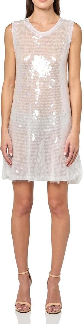Norma Kamali Women's Sleeveless Swing MINI Dress (White, XS)