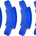 K TOMOTO 45 Degree Curved Track Pieces Compatible with Hot Wheels, Banked Turn Racetrack Connector, 4 Packs