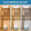 Bathroom Exhaust Fan with 3CCT LED Light, Ultra-Quiet 1.0 Sone & Effective Ventilation at 100 CFM, Easy Retrofit Without Attic Access for Moisture and Odor Control
