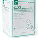 Medline Dentips Disposable Oral Swabsticks, Adult Mint Dentifrice-Treated, Green, 250 Count