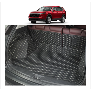 Cargo Liner & Backrest Mat Fit for 2017-2025 Chevy Bolt EV & EUV (Upper+Lower Cargo Mat) - All Weather Pu Leather Rear Full Coverage Trunk Mat Waterproof Car Mat Accessories