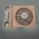 Small Desk Fan,Rechargeable USB Fan Battery Operated,Ultra Quiet, Strong Wind, 3 Speeds Travel Fans
