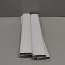 Delamu Cord Hider, 62.8in Cord Covers for 6-8 Wires on Wall, Cable Hider Cable Management, Wire Hiders for TV on Wall, Wire Covers for Cords, Cable Cover Wall, 4X L15.7 W2.36 H0.75in, White