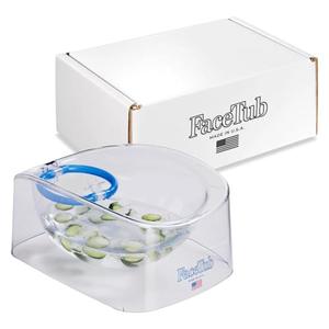 The FaceTub Cold Ice Bath, Premium Face Bowl For Ice, Face Tub Facial Cold Plunge to Support Skin Health & Relaxation, Facial Cold Plunge with Breathing Tubes, Combine Deep Breathing & Cold Plunge