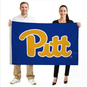 Pittsburgh Panthers College Sports Printed Flag - NCAA Licensed - Nylon - School Banner (Navy Blue) (4' x 6')
