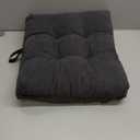 HAVARGO 18x16 Memory Foam Wheel Chair Cushions for Seniors, Dual-Layer Anti-Sagging Patent Design with Curved Bottom for Better Fit and Pressure Relief on Wheelchair Seats, Dark Grey