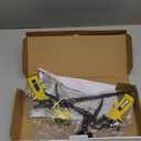 Spray Foam Gun Insulation (2 x Foam Gun / 4 Nozzle) Foam Spray Gun, Teflon-Coated Professional Expanding Foam Gun, Foam Dispensing Gun, for Caulking, Insulating Foam Applicator Yellow - 2 Pack