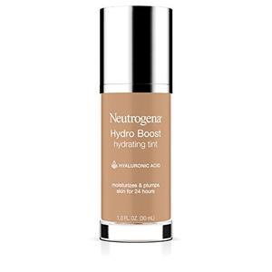 2 Pack Neutrogena Hydro Boost Hydrating Tint with Hyaluronic Acid, Lightweight Water Gel Formula, Moisturizing, Oil-Free & Non-Comedogenic Liquid Foundation Makeup, 60 Natural Beige 1.0 fl. oz