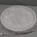 Round Wood Serving Tray with Beads, White Washed Wooden Decorative Tray for Entertaining, Decoration, and Gifting (13")