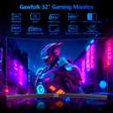 Gawfolk 32 inch Gaming Monitor 1800R Curved Computer Monitors 165HZ / 180HZ PC Monitors VA Screen for Home, Office and Dormitory, FHD 1080P Computer Monitor Support HDMI & DP