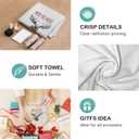 2 x Moose Christmas Kitchen DishTowels, Funny Gift for Women Girls,Christmas Moose Decorations Dish Towels for Kitche Bathroom Decor, 16x24 Inches