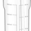 GOPPUS 20oz Clear Water Bottle with Flip Straw, Lightweight, Leakproof, Easy Carry and BPA-Free, Tritan Water Bottlefor Sport, Travel, Outside (Clear)