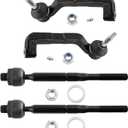 BOXI 4pcs Front and Inner Outer Tie Rod Ends Fit for Chrysler 300 2005-2010 / for Dodge Charger 2007-2010/Magnum 2005-2008 - FIT AWD Models ONLY | ES800431 ES800430 EV800432