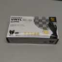 SWIFTLITE Black Vinyl Gloves, Food Grade Gloves Disposable Latex Free & Powder Free, Guantes for Cleaning Cooking Food Prep (100, Large)