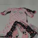 Simple Joys by Carter's Toddlers and Baby Girls' Loose-Fit Flame Resistant Fleece Footed Pajamas, Pack of 3 (Black Floral/Pink Panda/White Hearts)